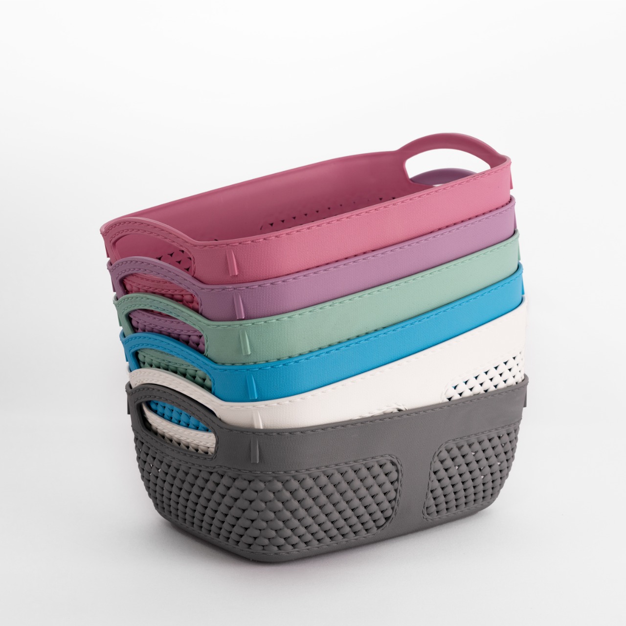 TRI J - Keranjang Plastik Serbaguna 24 x 17 x 9 cm - PINK TRI J - Keranjang Plastik Serbaguna 24 x 17 x 9 cm - PINK