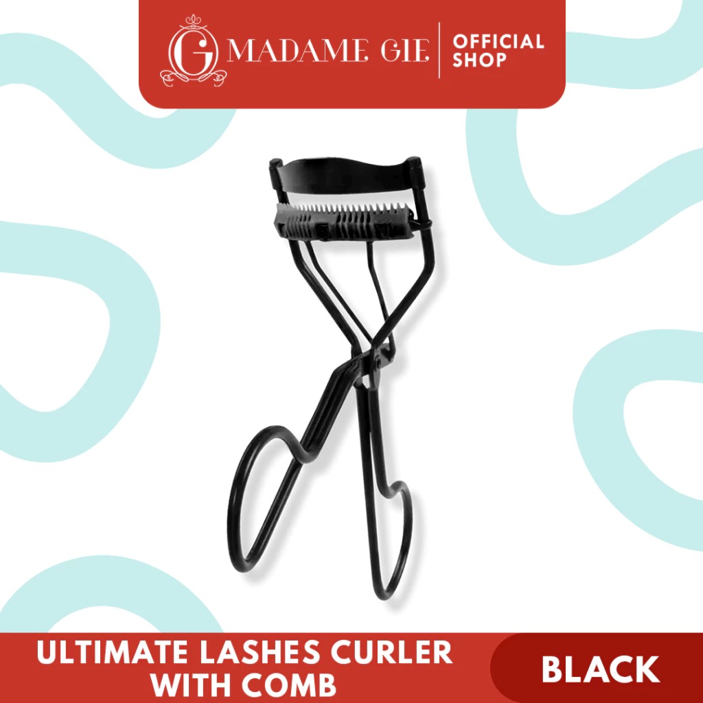 Madame Gie Ultimate Lashes WITH COMB Eyelash Curler (Penjepit Bulu Mata) - Black