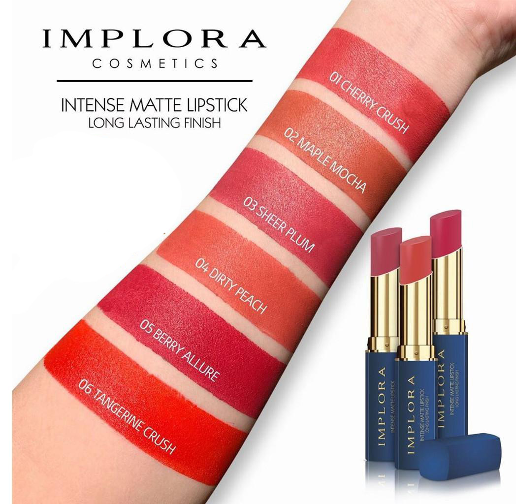 Implora Intense Matte Lipstick 3.5gr - 01 Cherry Crush Implora Intense Matte Lipstick 3.5gr - 01 Cherry Crush