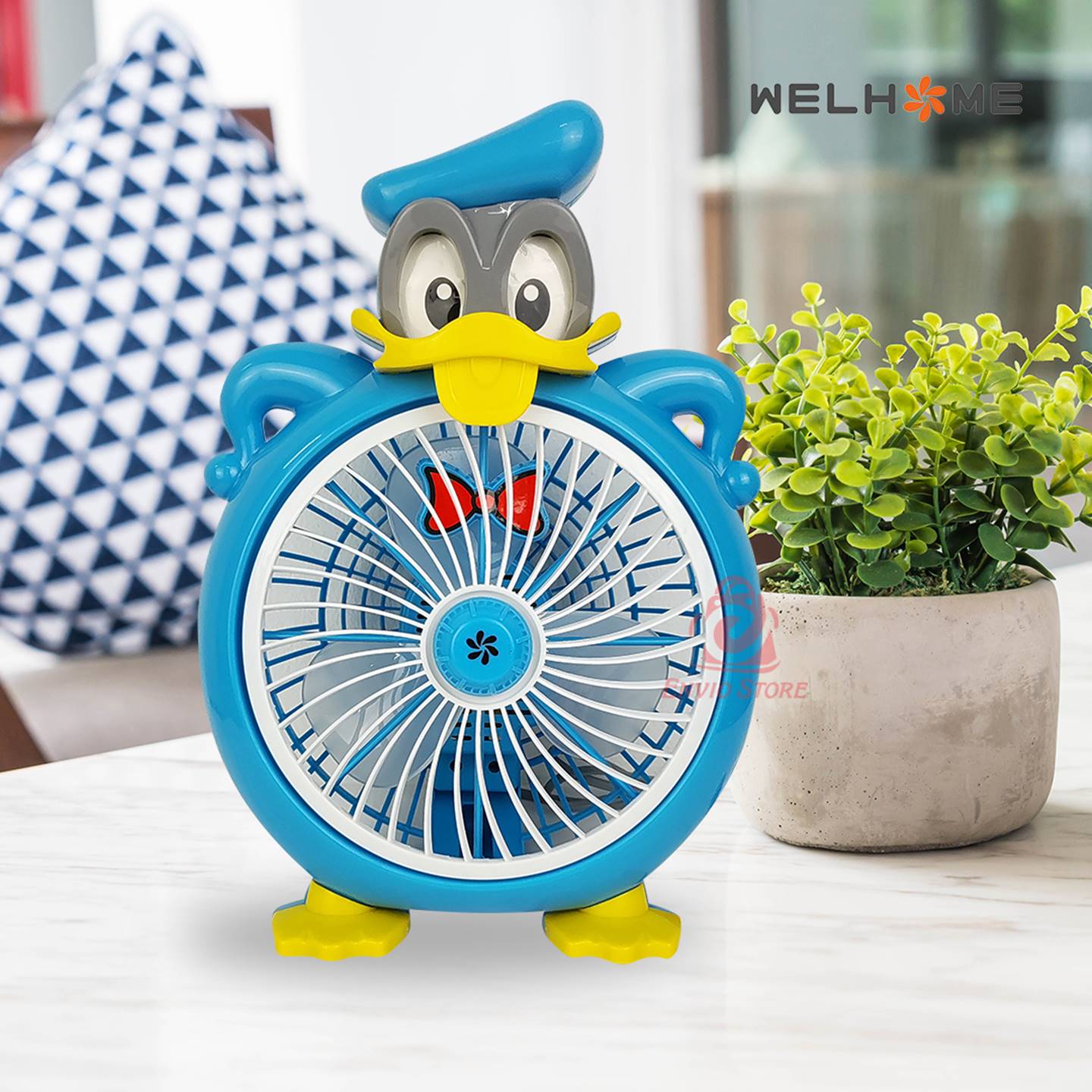 Welhome Kipas Angin Listrik Karakter - DUCK Donald