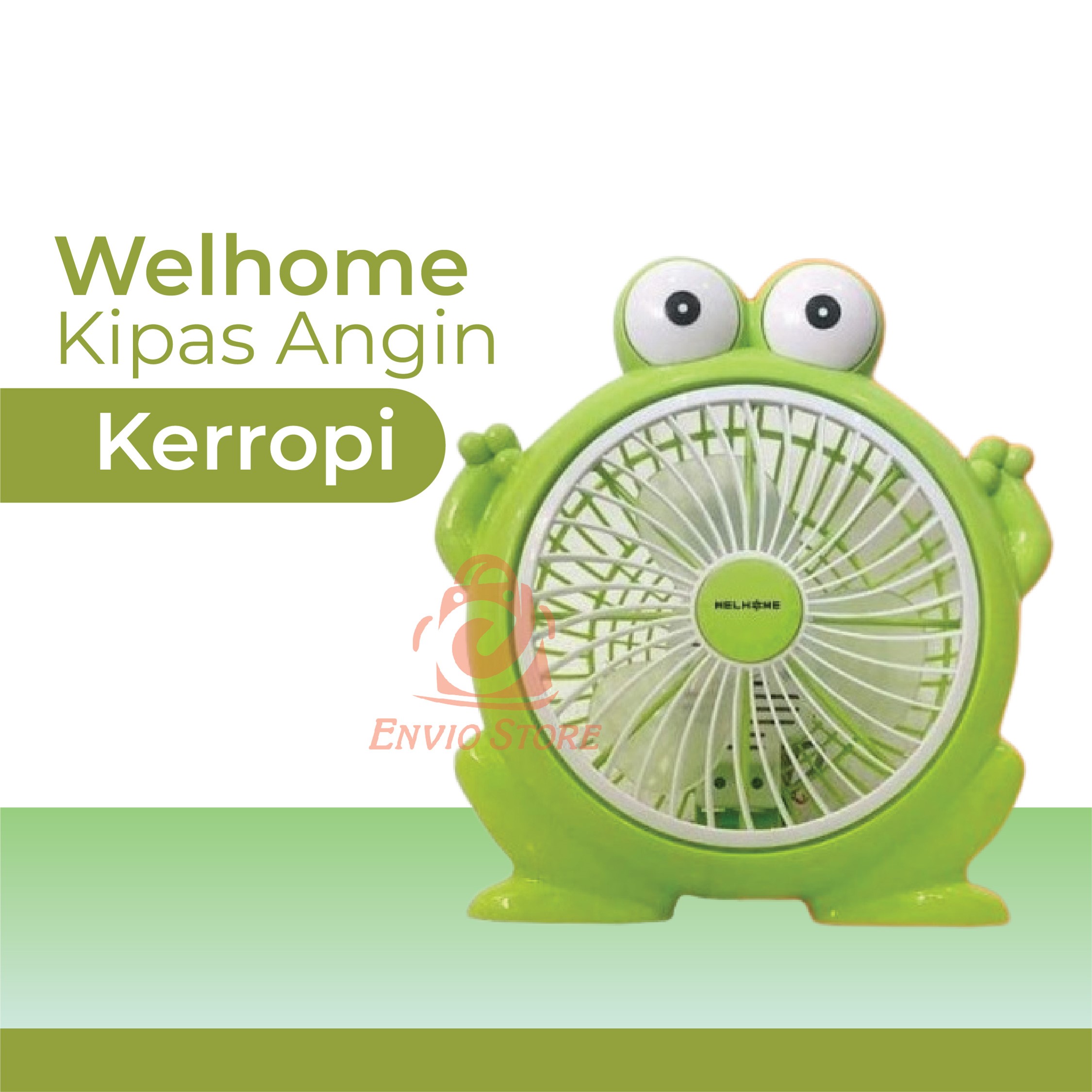 Welhome Kipas Angin Listrik Karakter - KEROPI