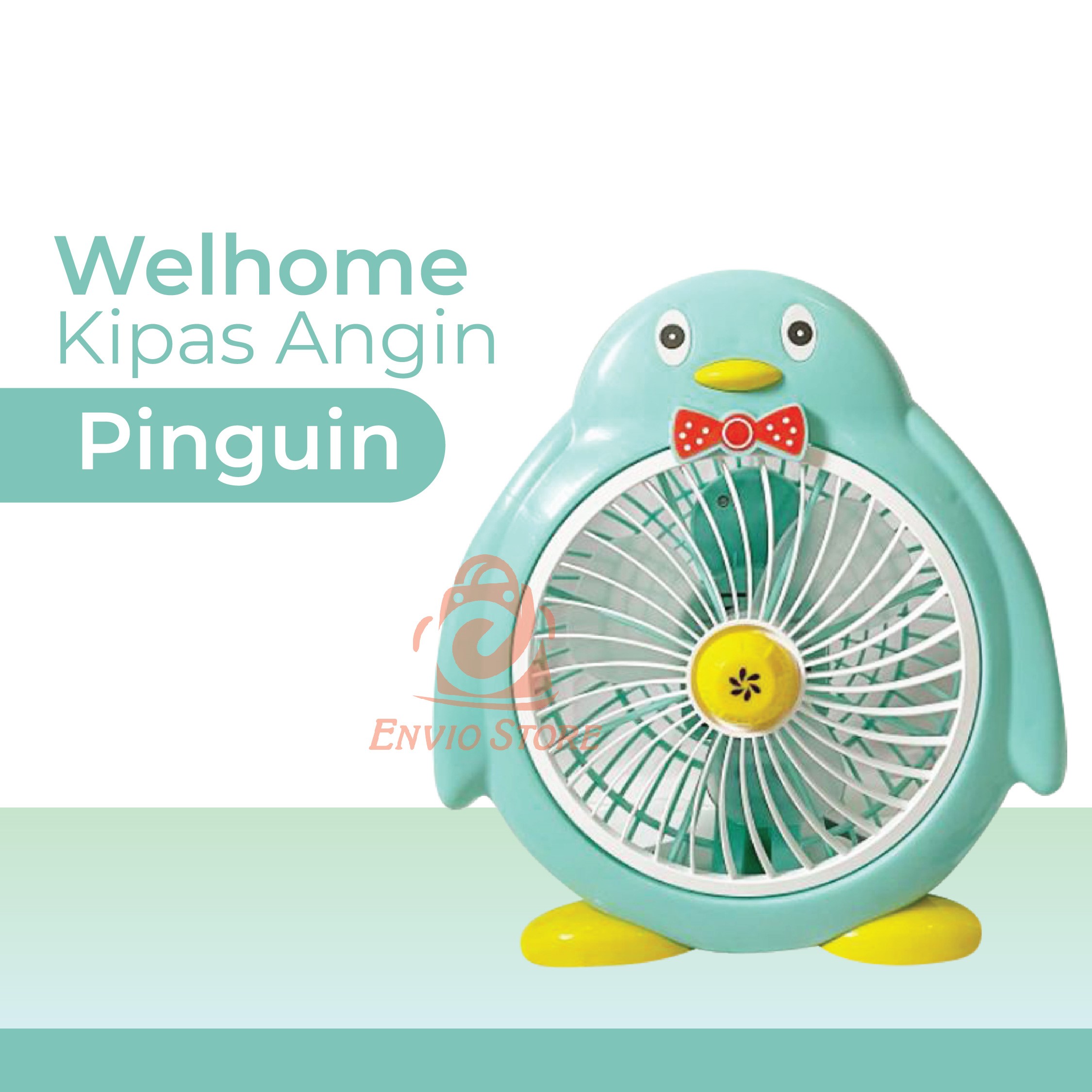 Welhome Kipas Angin Listrik Karakter - PINGUIN
