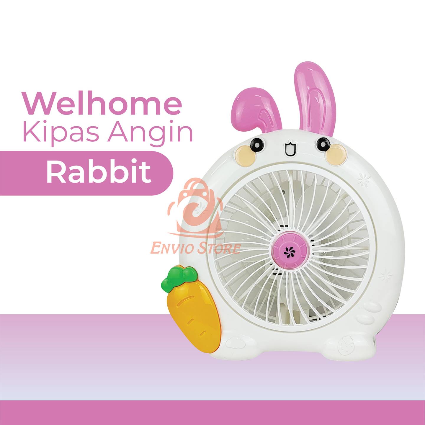 Welhome Kipas Angin Listrik Karakter - RABBIT