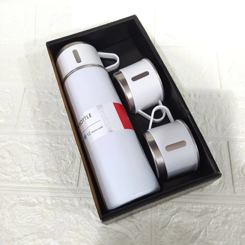 Termos Sultan Vacuum Flask Set 500ml - PUTIH