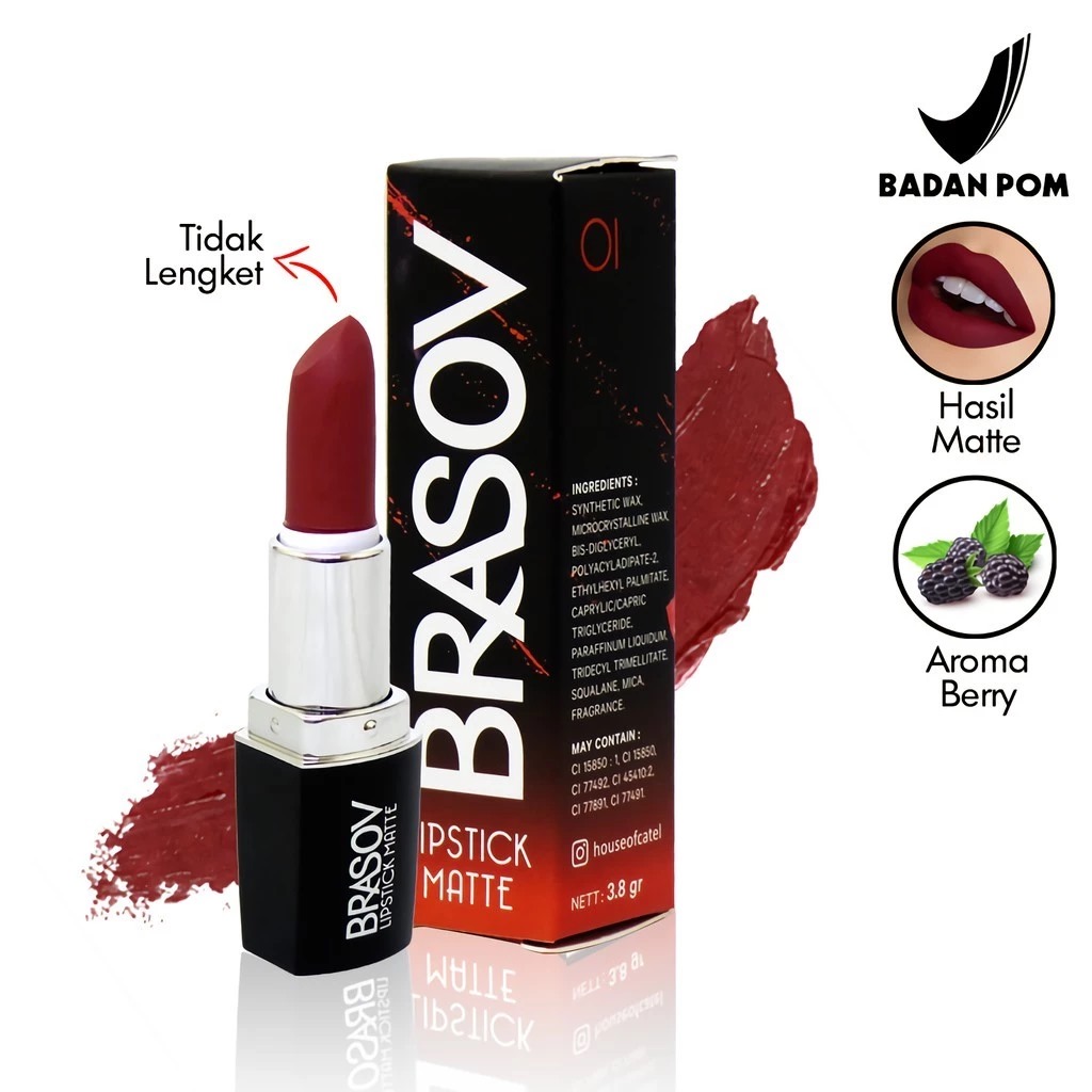 Brasov Lipstick Matte 3.8gr - 02