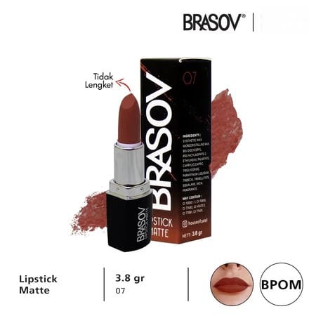 Brasov Lipstick Matte 3.8gr - 07
