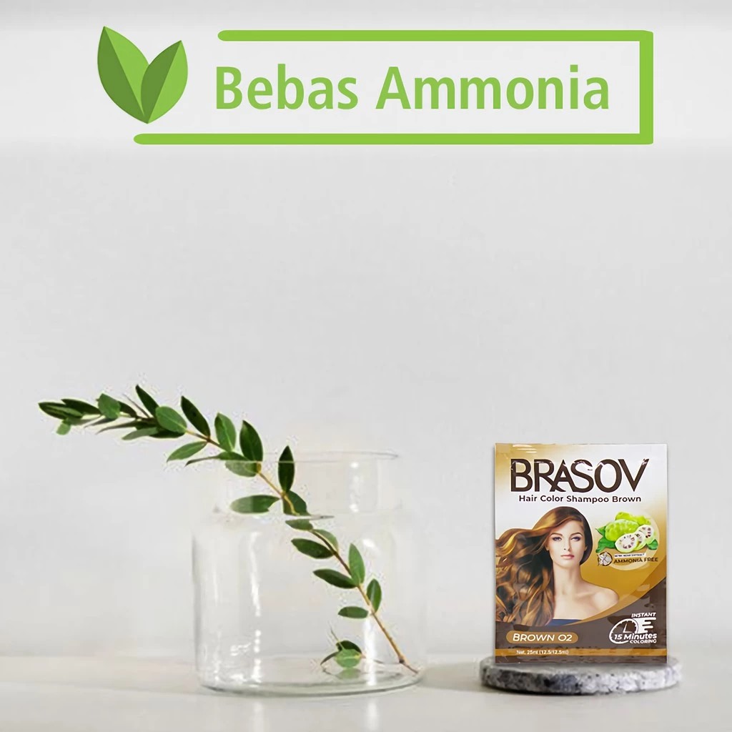 Brasov Hair Color Shampoo 25ml - 02 Brown