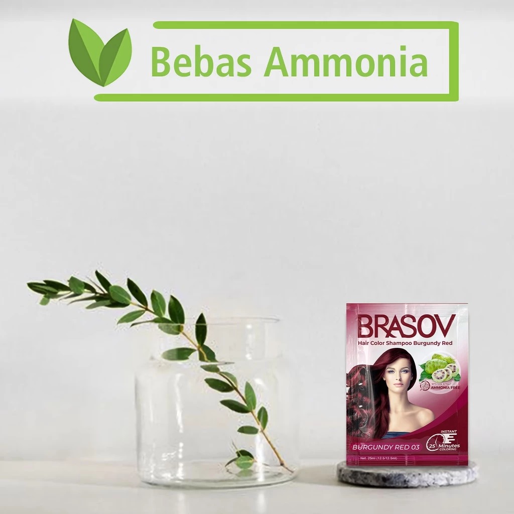 Brasov Hair Color Shampoo 25ml - 03 Burgundy Red