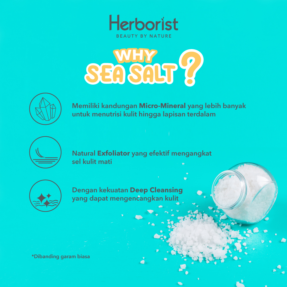 Herborist Mineral Body Scrub 100gr - Sea Salt & Gold(Moisturizing & Brightening)