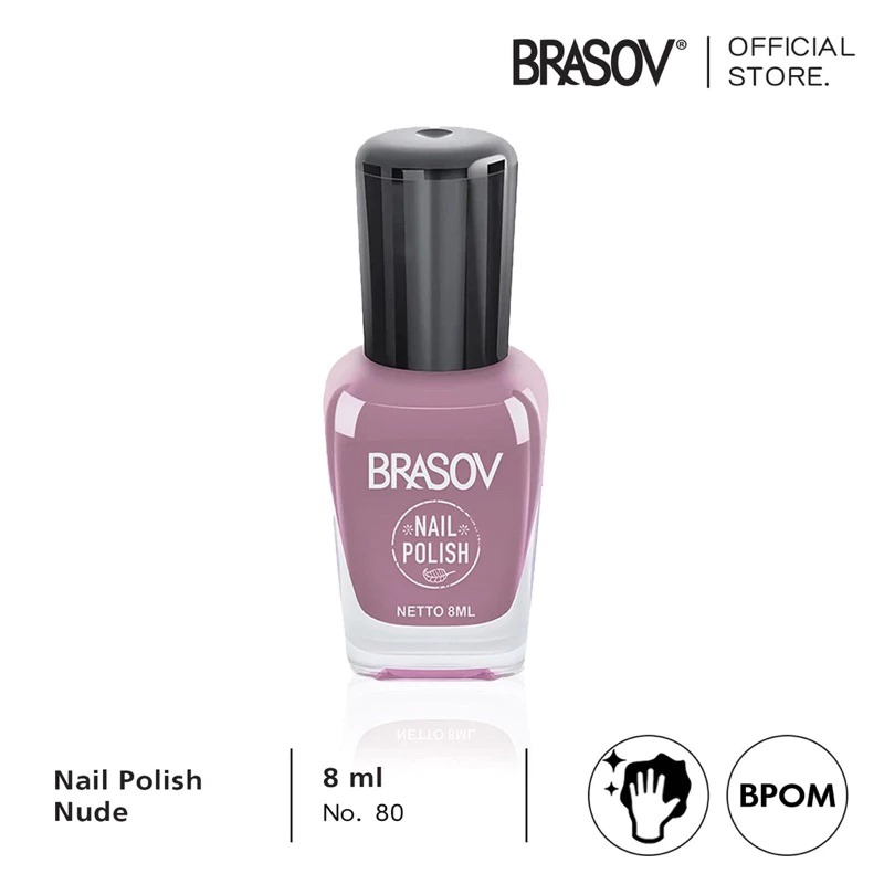 Brasov Nail Polish Nude 8ml (Cat Kuku / Kutek) - 80 Brasov Nail Polish Nude 8ml (Cat Kuku / Kutek) - 80