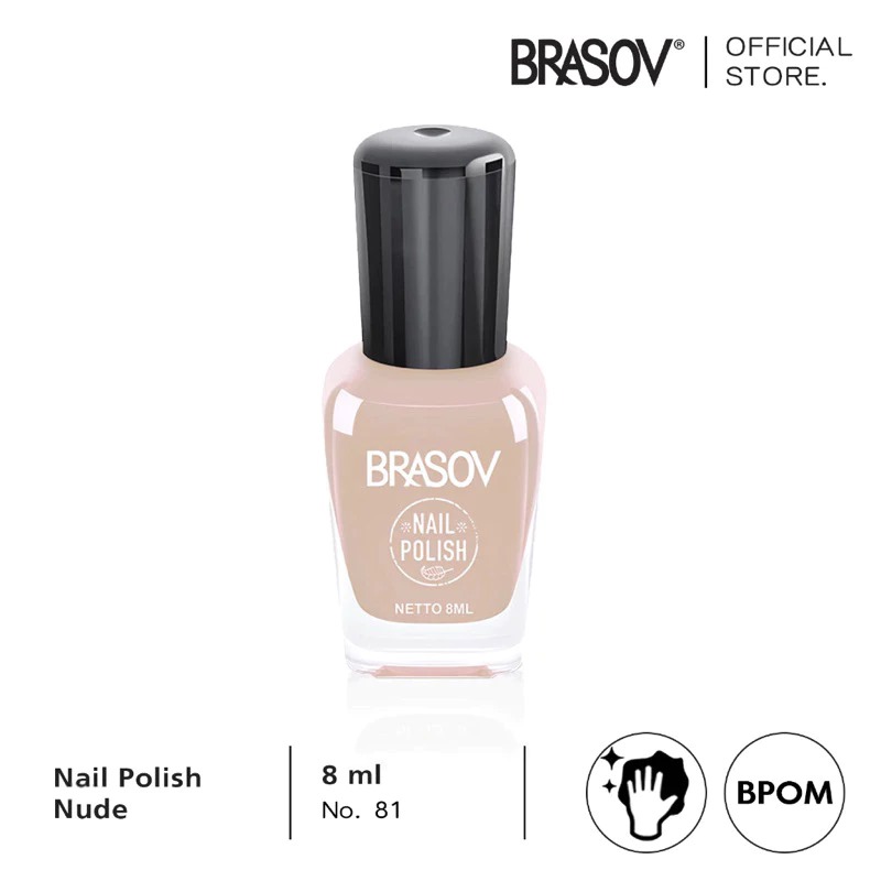 Brasov Nail Polish Nude 8ml (Cat Kuku / Kutek) - 81 Brasov Nail Polish Nude 8ml (Cat Kuku / Kutek) - 81