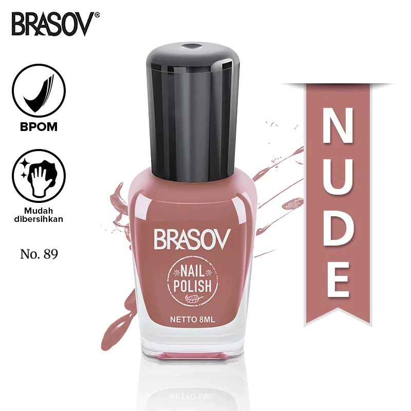 Brasov Nail Polish Nude 8ml (Cat Kuku / Kutek) - 89 Brasov Nail Polish Nude 8ml (Cat Kuku / Kutek) - 89