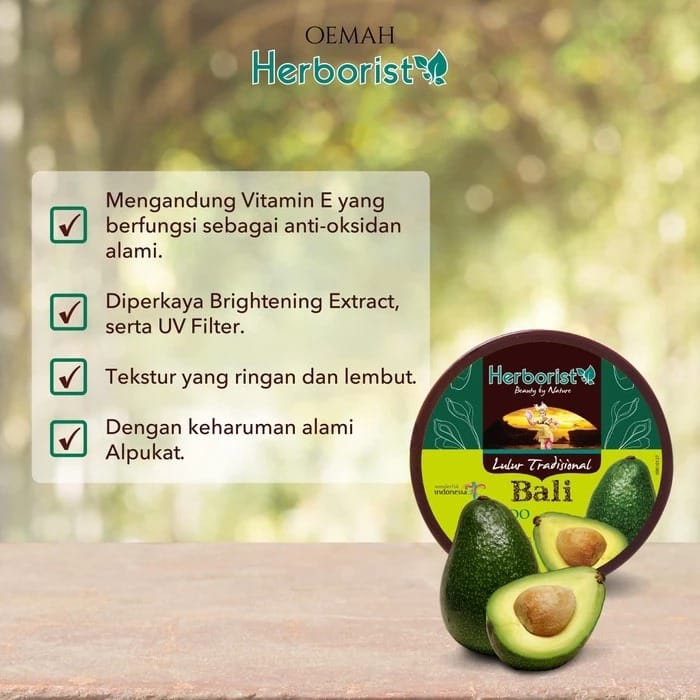 Herborist Lulur Tradisional Bali 100gr - Avocado