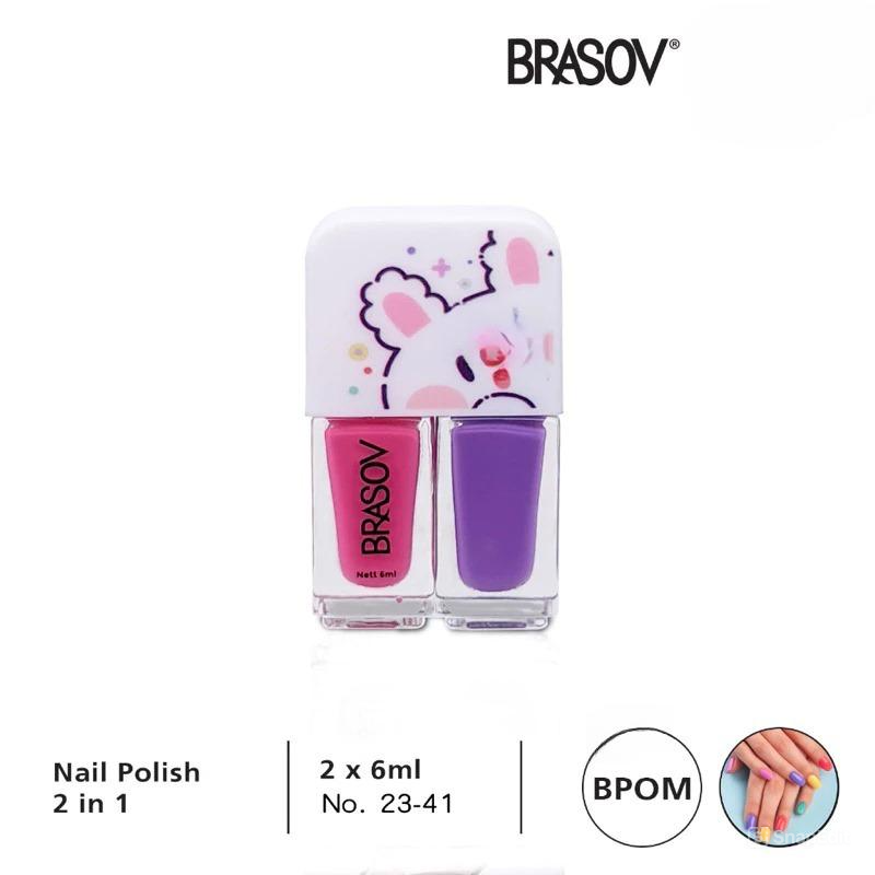 Brasov Nail Polish 2in1 Karakter 23-41 (Cat Kuku / Kutek 2x6ml)
