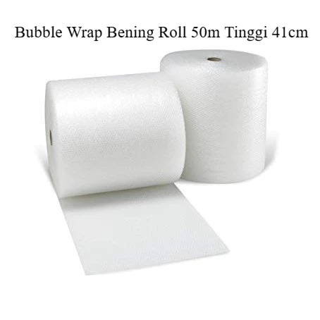 Bubble Wrap Bening Roll 50m Tinggi 41cm
