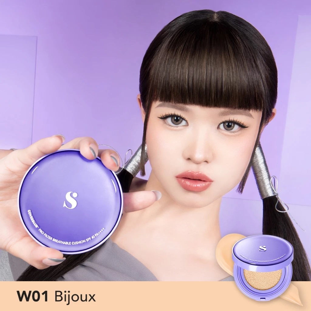 Somethinc Coverblur Pro Filter Breathable Cushion SPF40 PA++++ 12gr - W01 Bijoux
