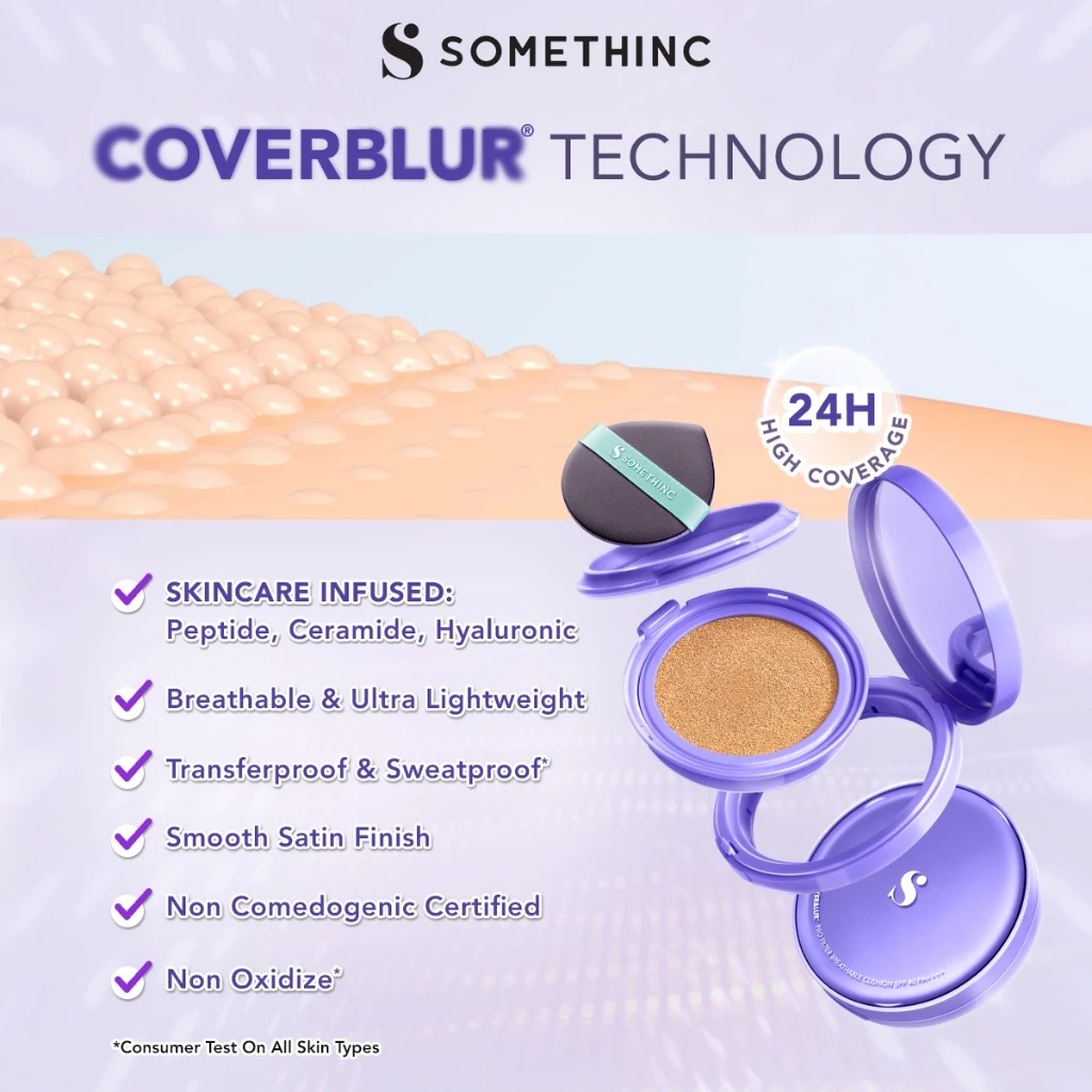 Somethinc Coverblur Pro Filter Breathable Cushion SPF40 PA++++ 12gr - N02 Charlotte