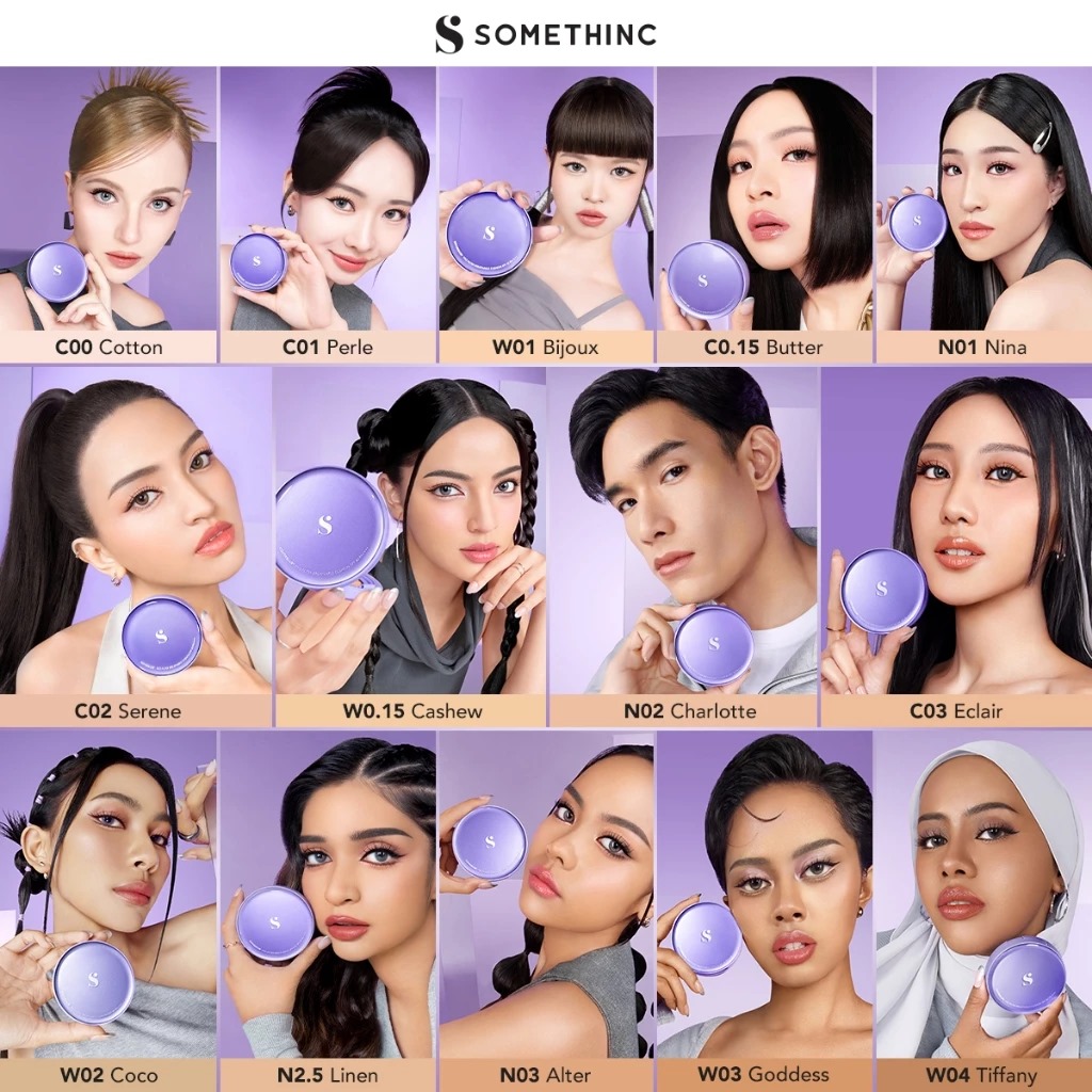 Somethinc Coverblur Pro Filter Breathable Cushion SPF40 PA++++ 12gr - N02.5 Linen