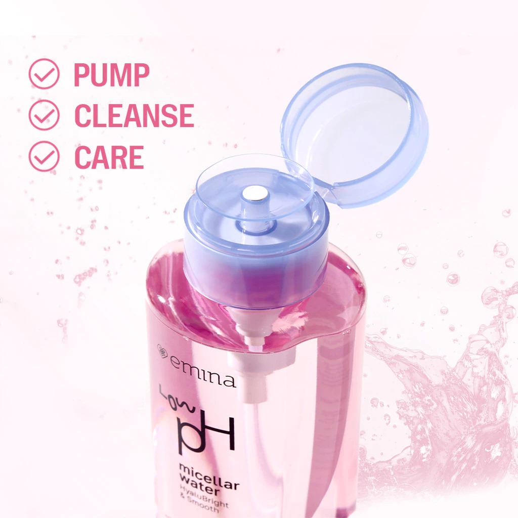 Emina Low pH Micellar Water 125ml - Hyalu Bright & Smooth