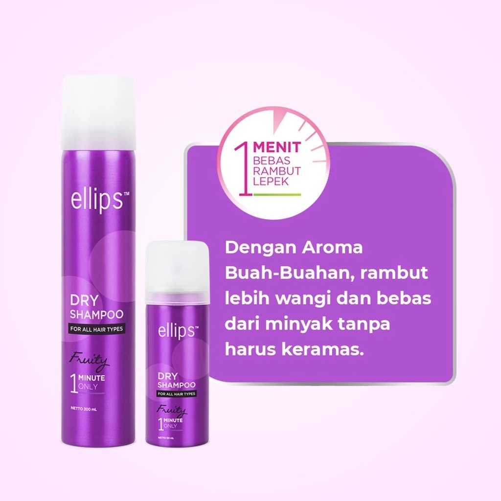 Ellips Dry Shampoo 50ml - Fruity Ellips Dry Shampoo 50ml - Fruity