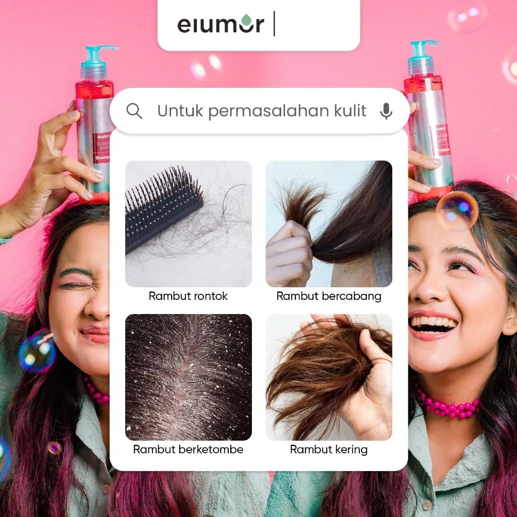 Elumor Shampoo Non SLS 200ml - Bubblegum