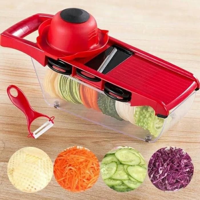 Mandoline Slicer Vegetable Cutter 7in1 - Parutan Serbaguna Mandoline Slicer Vegetable Cutter 7in1 - Parutan Serbaguna