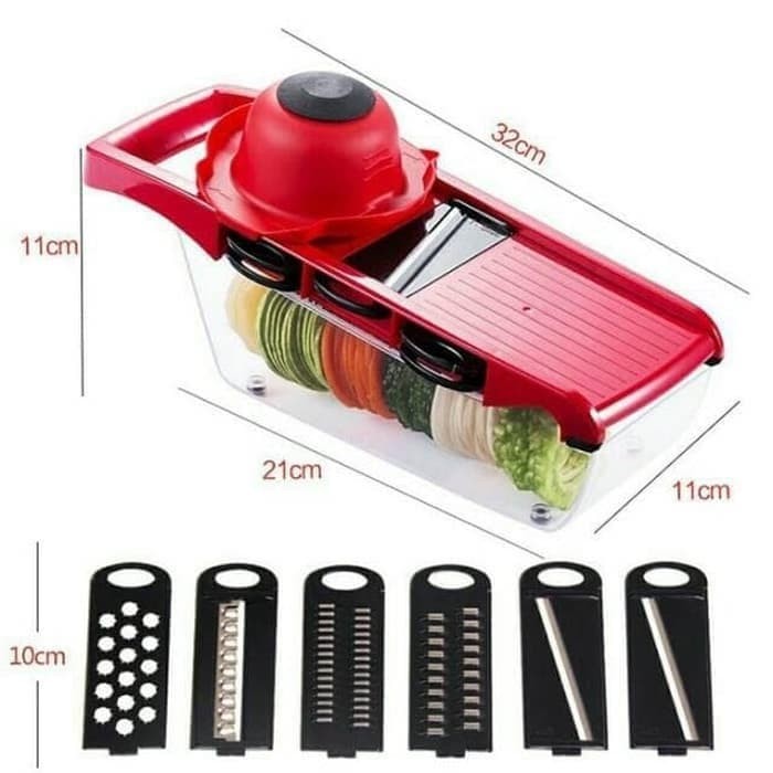 Mandoline Slicer Vegetable Cutter 7in1 - Parutan Serbaguna