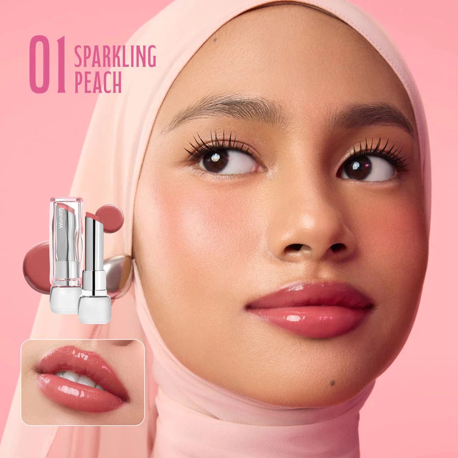 Wardah Glossicle Peptide Balm 3.2gr - 01 Sparkling Peach Wardah Glossicle Peptide Balm 3.2gr - 01 Sparkling Peach