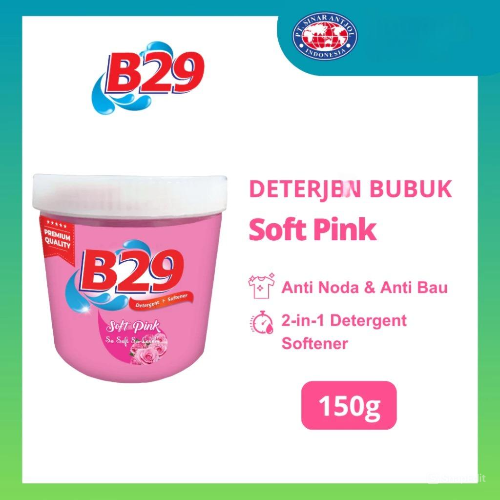 B29 Detergent Bubuk + Softener CUP 150gr - Soft Pink