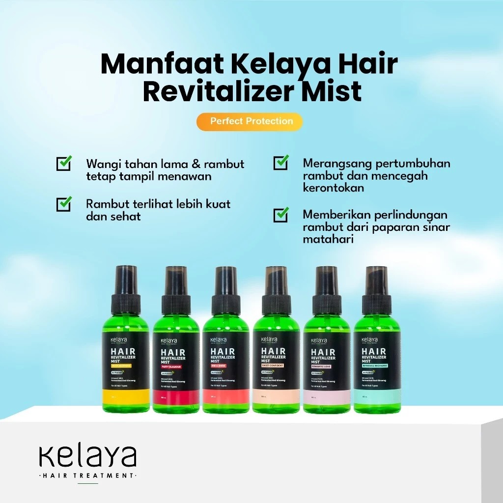 Kelaya Hair Treatment Hair Revitalizer Mist 100ml - Fresh Morning