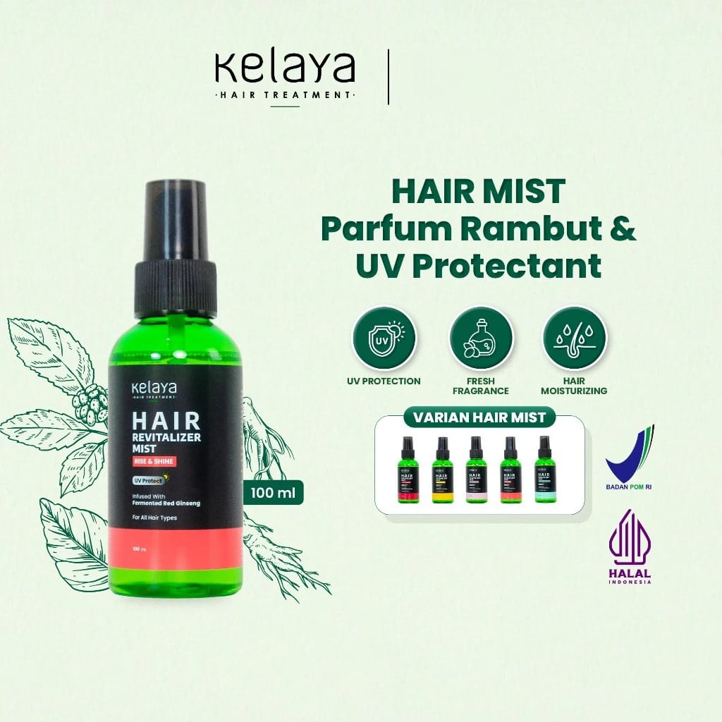 Kelaya Hair Treatment Hair Revitalizer Mist 100ml - Sweet Confidence