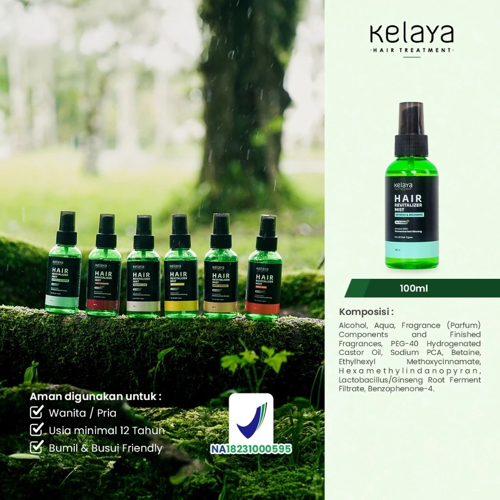 Kelaya Hair Treatment Hair Revitalizer Mist 100ml - Refresh & Recharge Kelaya Hair Treatment Hair Revitalizer Mist 100ml - Refresh & Recharge