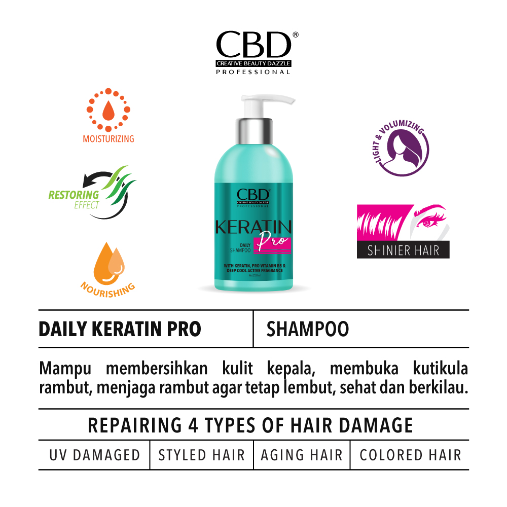 CBD Professional Keratin Pro - Daily Shampoo 250ml
