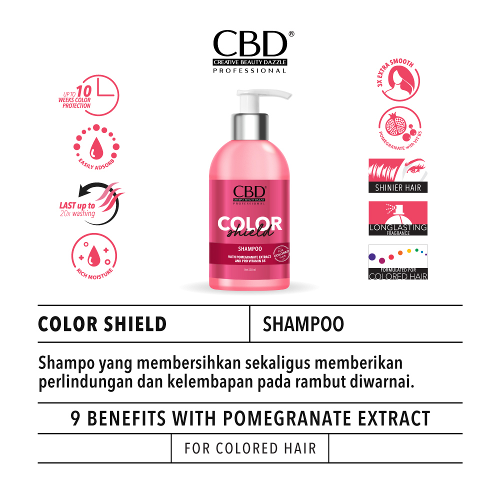 CBD Professional Color Shield (For Colored Hair) - Shampoo 250ml