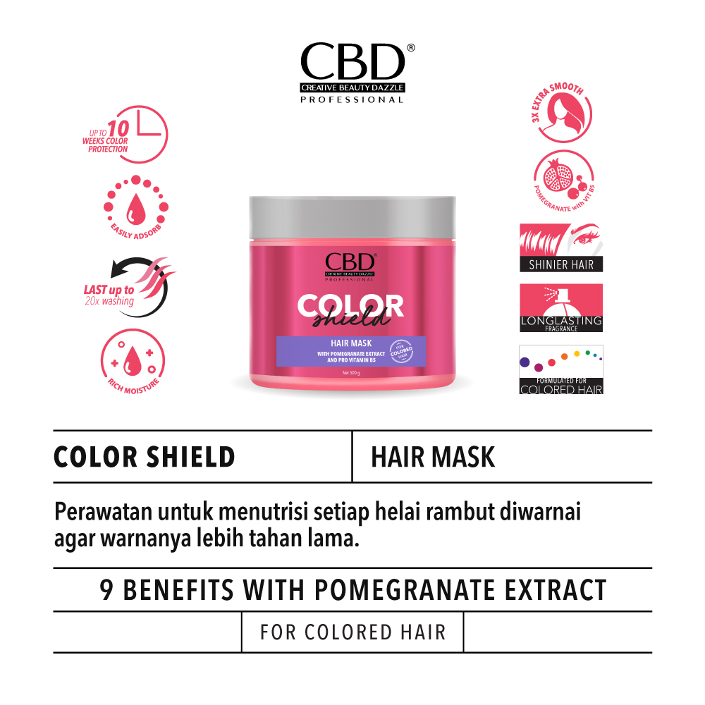 CBD Professional Color Shield (For Colored Hair) - Hair Mask 250gr