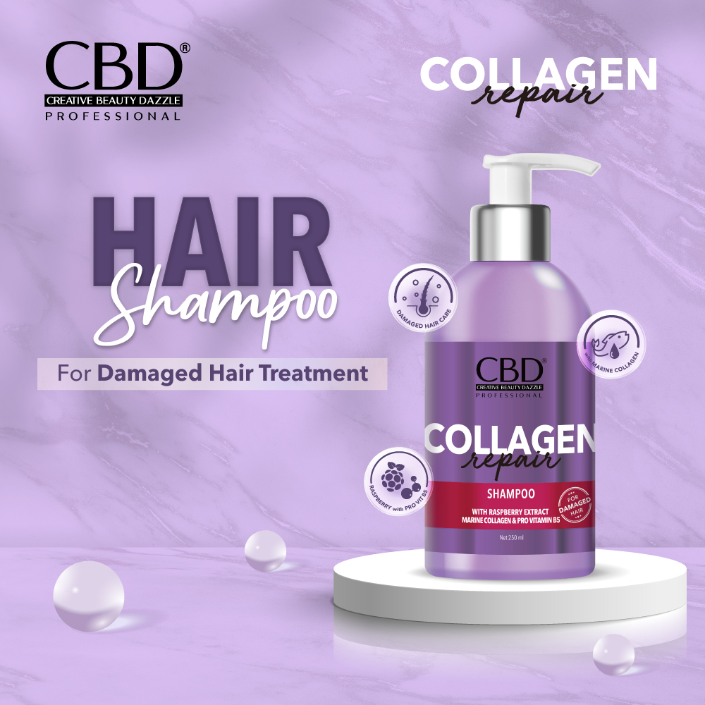 CBD Professional Collagen Repair (For Damaged Hair) - Shampoo 250ml