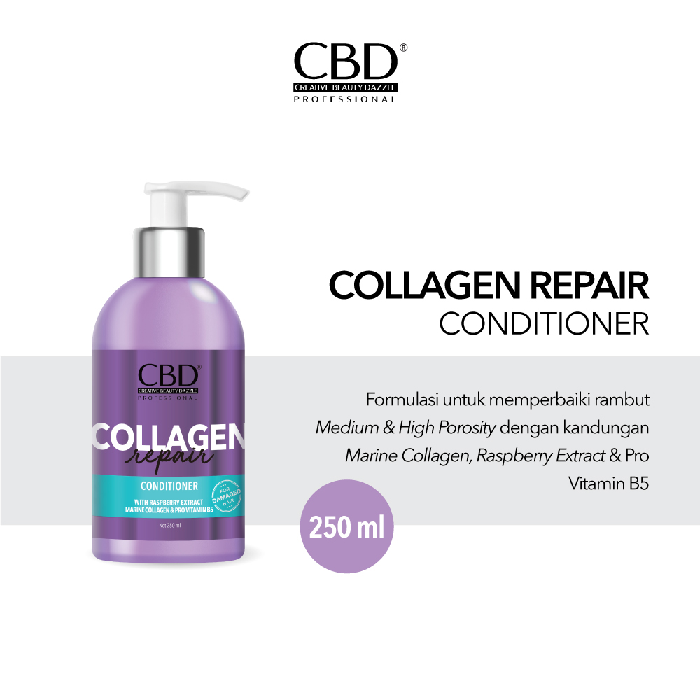 CBD Professional Collagen Repair (For Damaged Hair) - Conditioner 250ml CBD Professional Collagen Repair (For Damaged Hair) - Conditioner 250ml