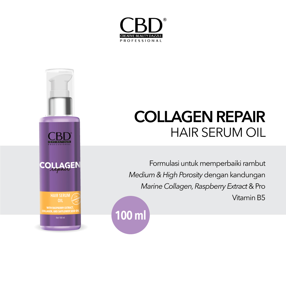 CBD Professional Collagen Repair (For Damaged Hair) - Hair Serum Oil 100ml