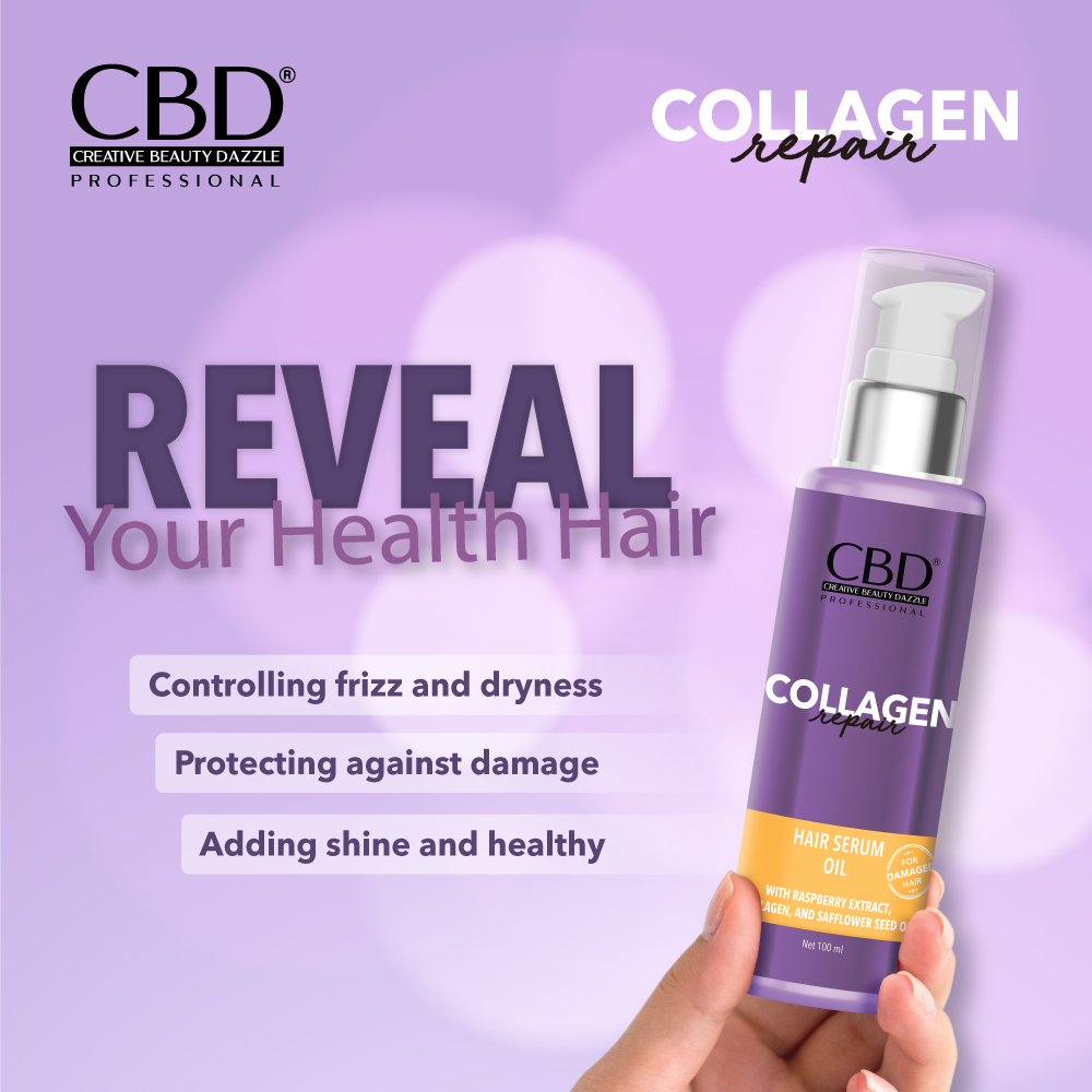 CBD Professional Collagen Repair (For Damaged Hair) - Hair Serum Oil 100ml