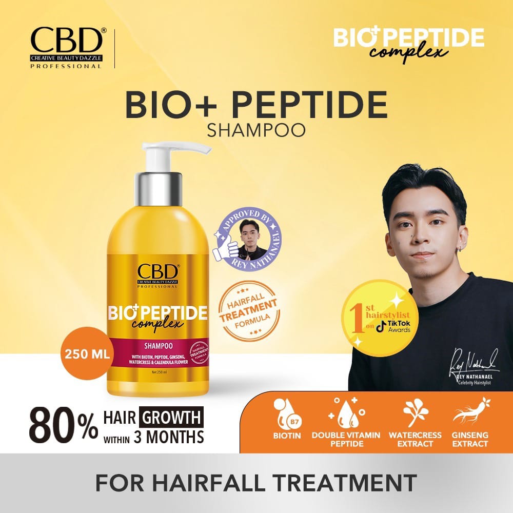 CBD Professional Bio+Peptide Complex (Hairfall Treatment Formula) - Shampoo 250ml
