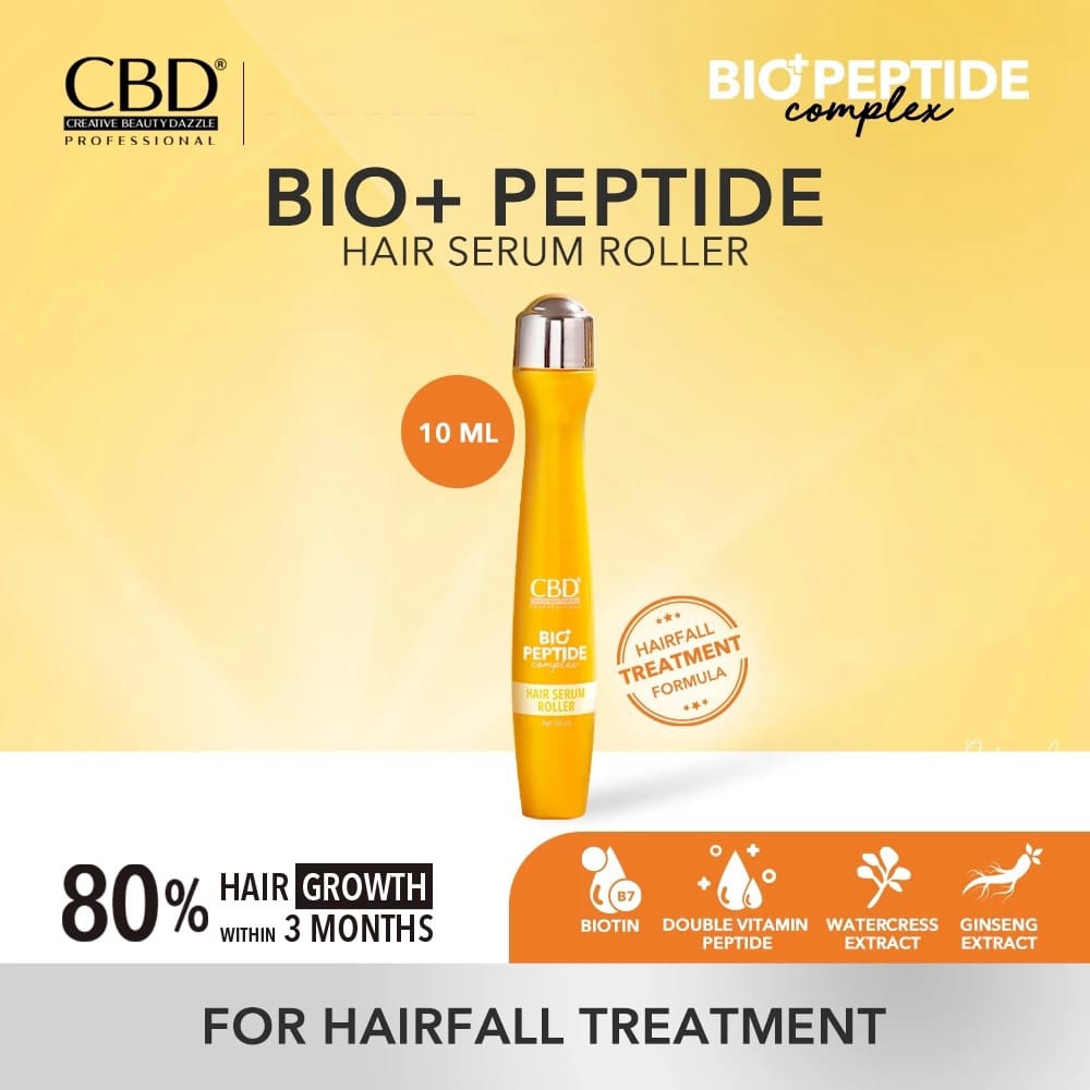 CBD Professional Bio+Peptide Complex (Hairfall Treatment Formula) - Hair Serum Roller 10ml