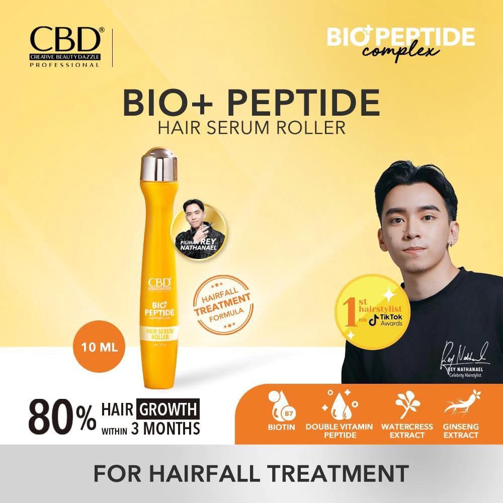 CBD Professional Bio+Peptide Complex (Hairfall Treatment Formula) - Hair Serum Roller 10ml