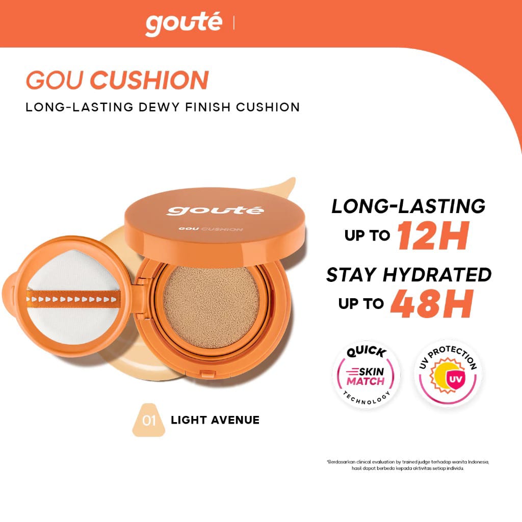 Goute Goucushion Dewy Finish Cushion 15gr - 01 Light Avenue