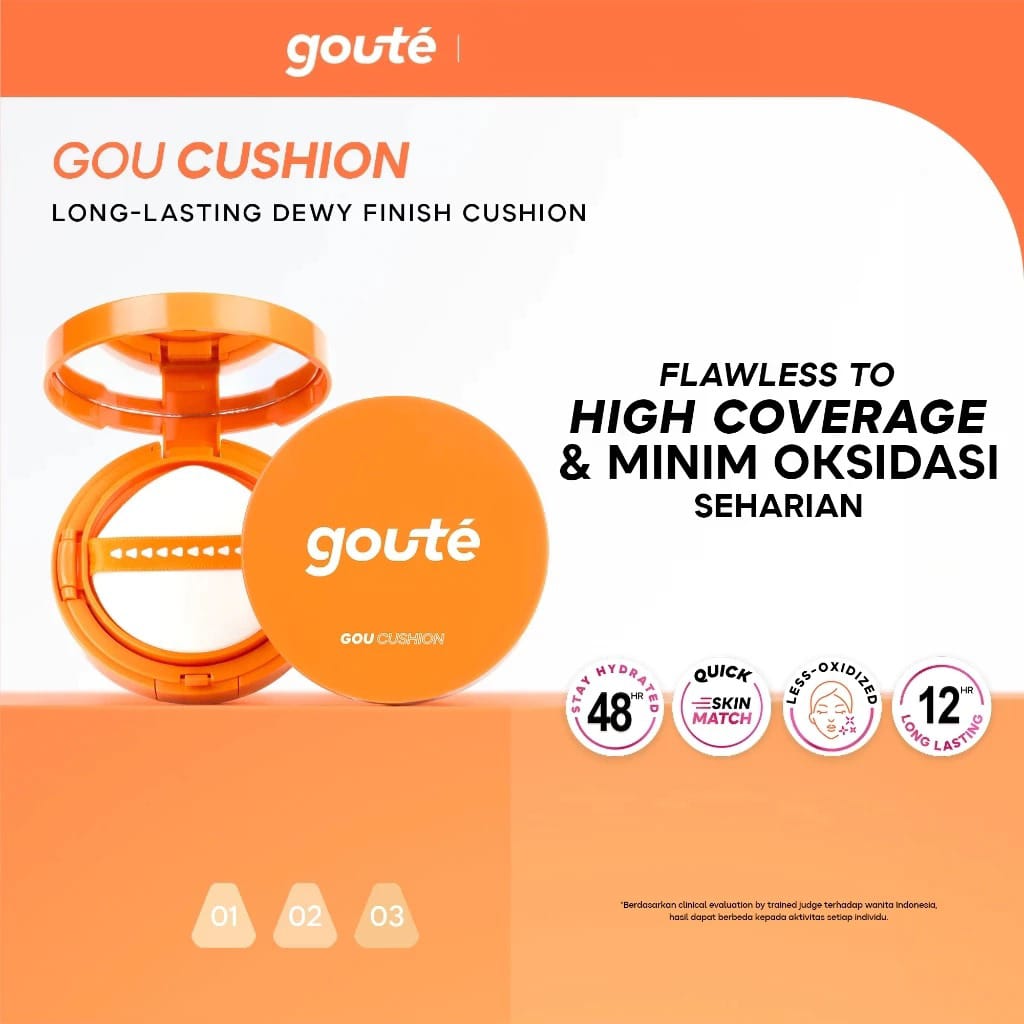 Goute Goucushion Dewy Finish Cushion 15gr - 02 Beige Line