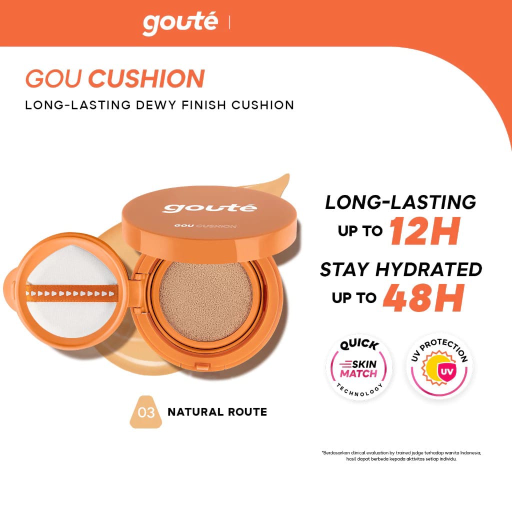 Goute Goucushion Dewy Finish Cushion 15gr - 03 Natural Route