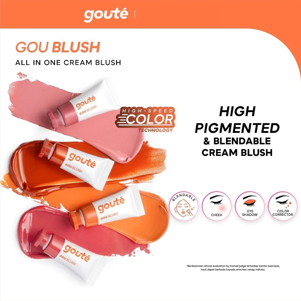 Goute Goublush All In 1 Cream Blush - 01 Sunset Boulevard
