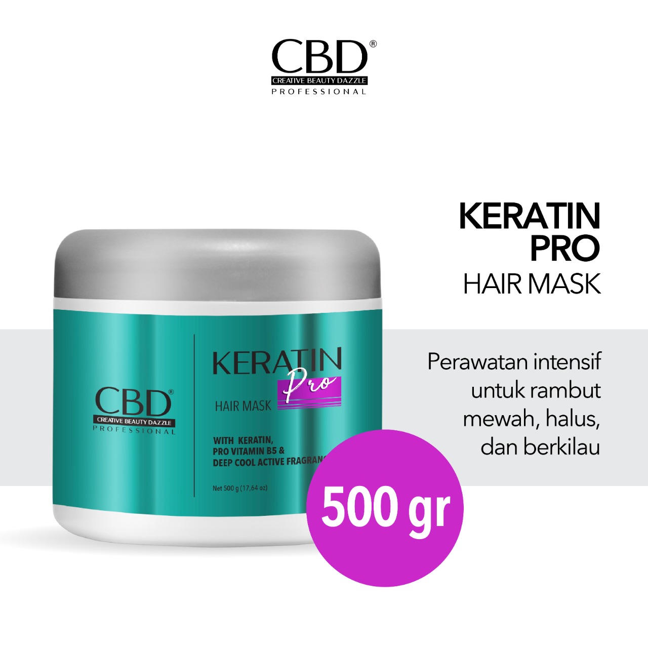 CBD Professional Keratin Pro - Daily Hair Mask 500gr