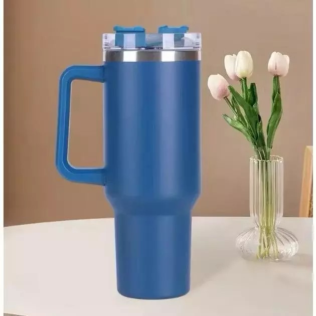 Termos Jumbo Premium Stainless 1300ml (6601) - NAVY (Tumblr Tahan Panas Dingin + Free Sedotan) Termos Jumbo Premium Stainless 1300ml (6601) - NAVY (Tumblr Tahan Panas Dingin + Free Sedotan)