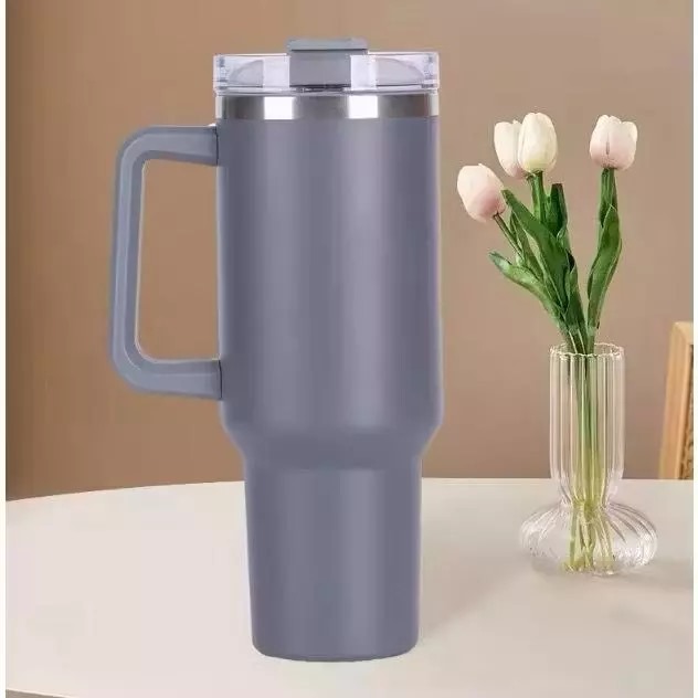 Termos Jumbo Premium Stainless 1300ml (6601) - GREY (Tumblr Tahan Panas Dingin + Free Sedotan) Termos Jumbo Premium Stainless 1300ml (6601) - GREY (Tumblr Tahan Panas Dingin + Free Sedotan)