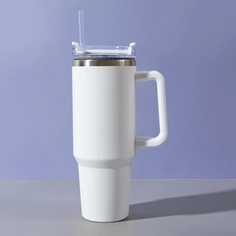 Termos Jumbo Premium Stainless 1300ml (6601) - GREY (Tumblr Tahan Panas Dingin + Free Sedotan)